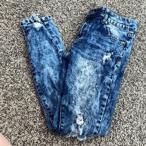 Girls VIP jeans size 14 cute fashion distressed skinny jeans